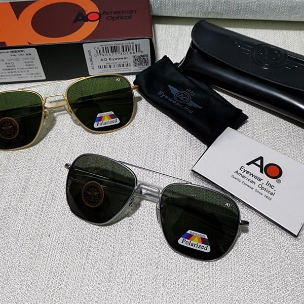 vloeistof hoekpunt samenkomen 2020 Outdoor Driving Sunglasses Aviator AO Sunglasses Tempered Glass Inner  Blue Film Sunglasses Aviator Glass Polarized Sunglasses Anti-ultraviolet UV  Retro Frame | Wish