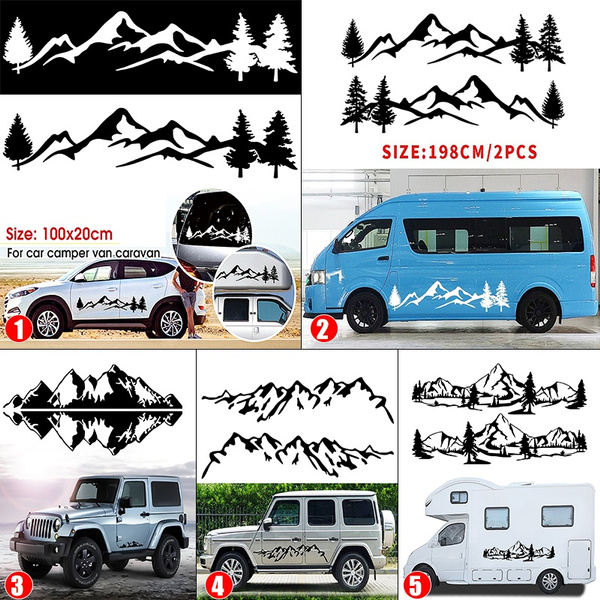 2 x LAIKA 50cm x 22,2cm Decal Sticker Motorhome Camper Campervan Caravan