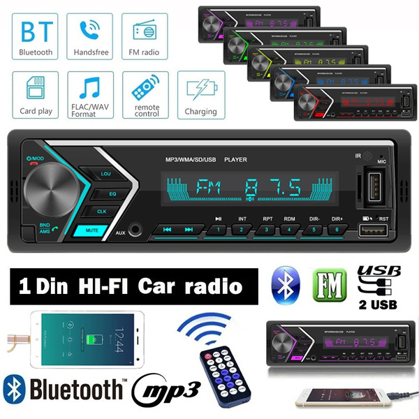 Autoradio In-Dash Radio Stereo Bluetooth Freisprecheinrichtung MP3/USB/AUX-IN/FM 