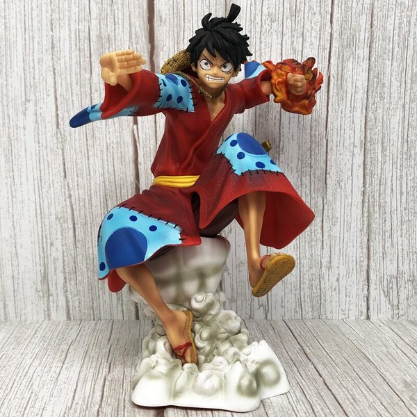 Anime One Piece Wano Country Monkey D Luffy Kimono Ver Gk Pvc Action Figure Statue Collectible Model Kids Toys Doll 21cm Wish