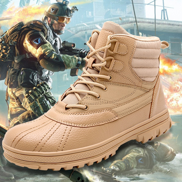 Outdoor Sports Army Men's Tactical Boots Desert Non-slip Hiking Army Boots  Army Ankle Combat Shoes | Wish