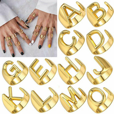 Couple Rings, lettering, Jewelry, gold