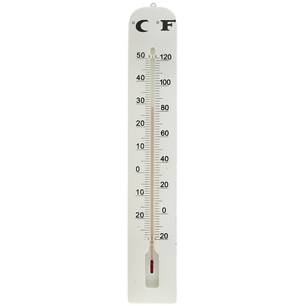 16" LARGE INDOOR OUTDOOR WALL THERMOMETER Weather Resistant Hanging Analog Gauge