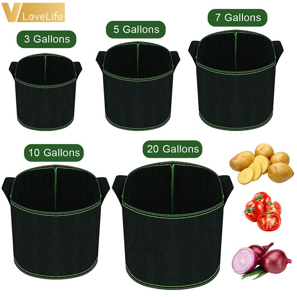 3 Gallon Fabric Grow Bags with Handles