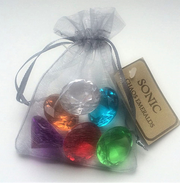 Sonic Chaos Emeralds Gems - Set of 7 - in a Bag