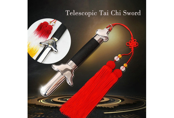 Details about   Hotspot Stainless Steel Telescopic Sword Taiji Kung Fu Performance Sword 