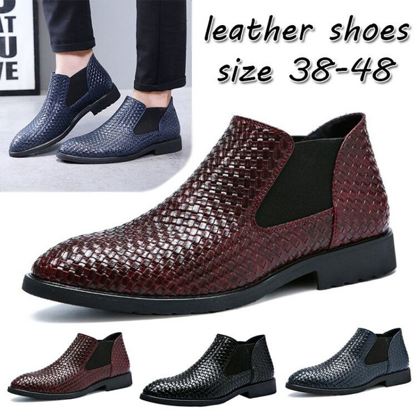 New Mens Fashion Hightop Martin Leather Boots Business Casual Shoes