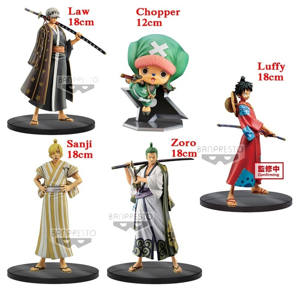 Anime One Piece Film Gold Special DXF Luffy Sanji Roronoa Zoro PVC Action  Figure Toys