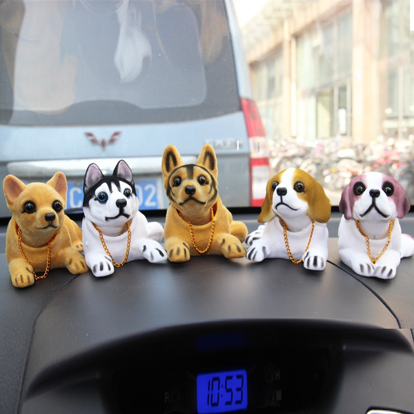 New Car Styling Cute Dog Doll Car Ornaments Dog Shakes His Head Shaking 