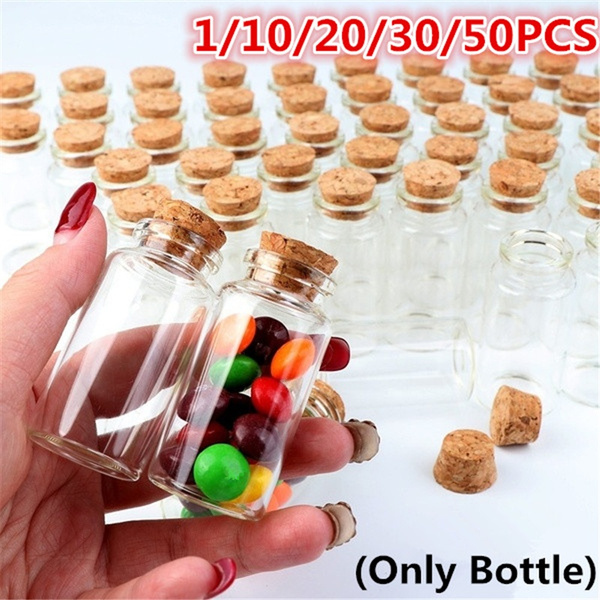 Small Wedding Glass Bottle, Cute Wedding Glass Bottle