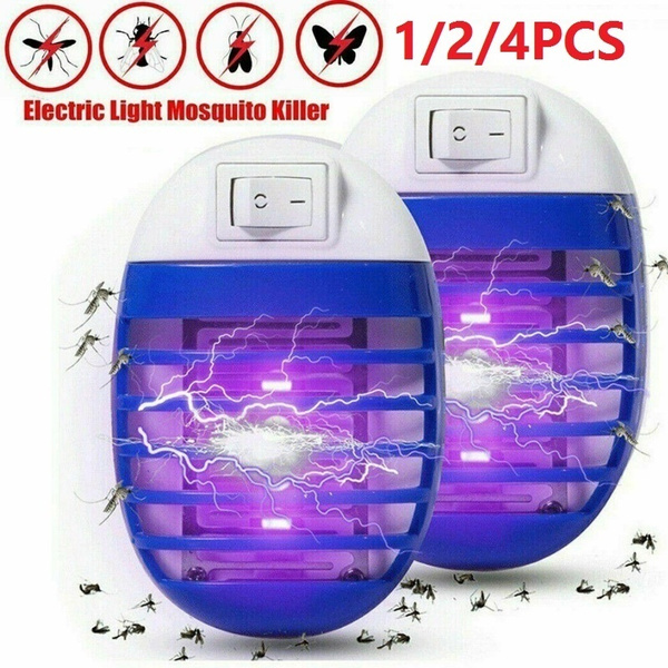 Electric UV LED Light Mosquito Killer Insect Fly-Bug Zapper Trap Catcher Lamp UK 