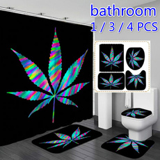Polyester, Bathroom, leaf, Colorful