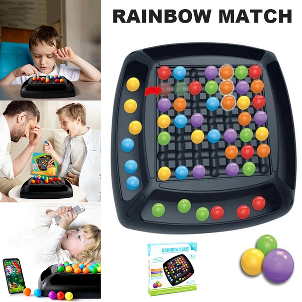 Rainbow Ball Elimination Game Rainbow Puzzle Magic Chess Toy Set for Kid Adult XIXIXI Magic Chess