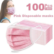 pink, mouthmask, medicalmask, Masks
