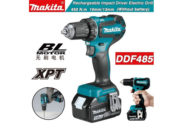 Orientalsk protestantiske Forord Top Quality Makita DDF485 18V Brushless Rechargeable Impact Driver Electric  Drill Power Tool 450 N.m 10mm/13mm Impact Screwdriver Electric Drill Not  Contain Batteries | Wish