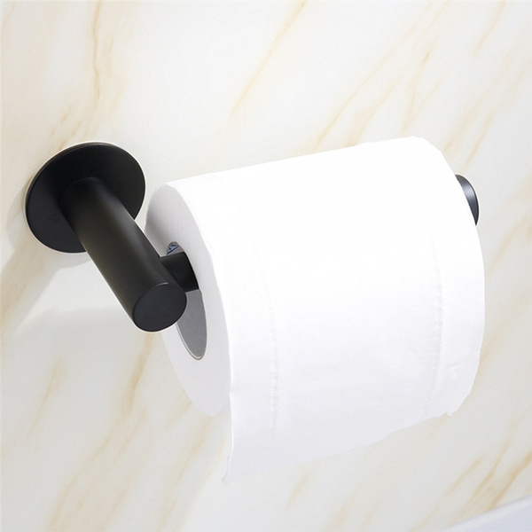 Black Toilet Paper Holder Kitchen Paper Roll Holder Bathroom WC