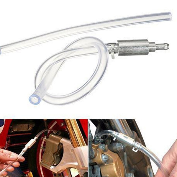 45Cm Motorcycle Car Brake Bleeder Hose Clutch Bleeding Tool Kit One Way Valve Tube Bleeding