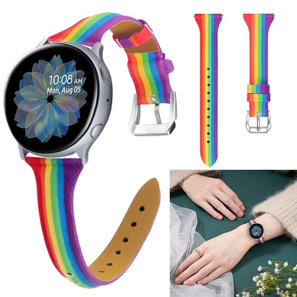 rainbow samsung watch band