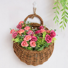 wallplantbasket, Flowers, Garden, wallhangingflowerbasket