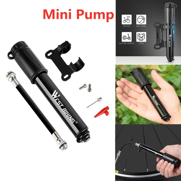 Portable Bicycle Pump Aluminum Alloy Tire Tube Mini High Pressure