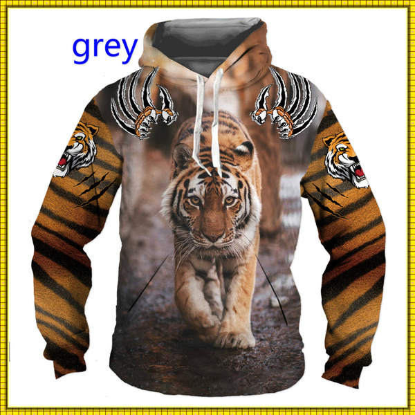 Tiger print hoodie clearance men's