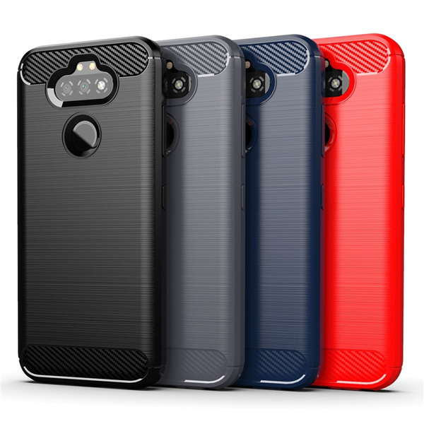 Capa de telefone celular de fibra de carbono anti-poeira para LG Aristo 5  K40S K50S K51 K61 K31 Stylo 6 5 G8 Thinq K51S Capa mate lisa à prova de  choque | Wish
