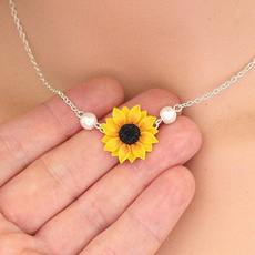 bestfriend, Flowers, friendshipnecklace, Jewelry