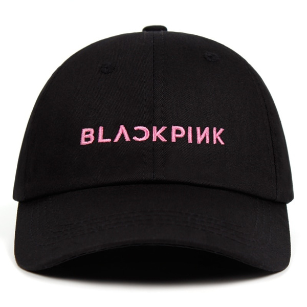 black and pink hats