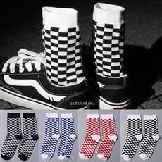 checkered, Winter, Socks, unisex