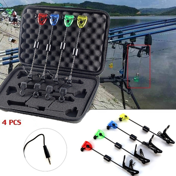 Super Stick Fishing Bite Indicators & Alarm Set - Includes Drop-Off Swingers & Hangers For Carp Fishing 4 thumbnail image