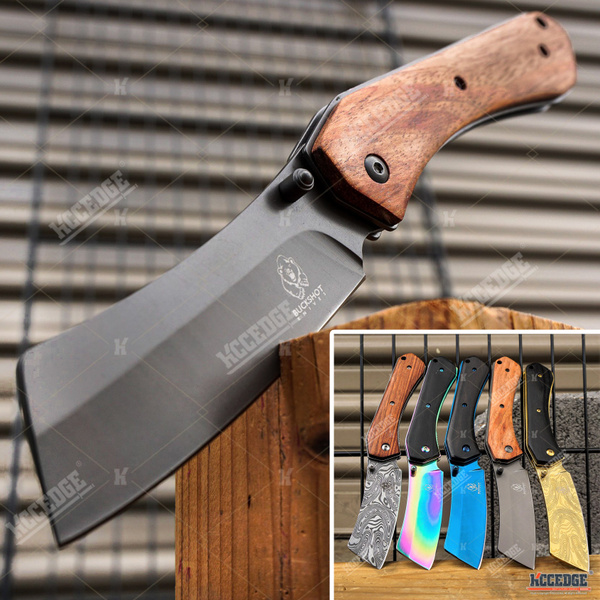 OUTDOOR CAMPING KNIFE HUNTING KNIFE EDC 9 POCKET KNIFE CLEAVER