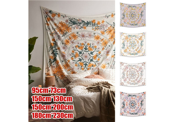 4 Colors 4 Sizes Mandala Flower Tapestry Bohemian Wall Hanging Decor For Bedroom Living Room 95cm 73cm 150cm 130cm 150cm 200cm 180cm 230cm Wish