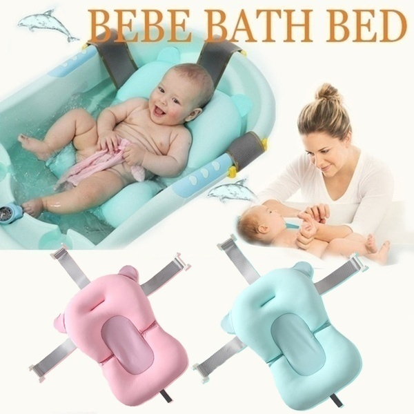 Baby bath mat with sales support