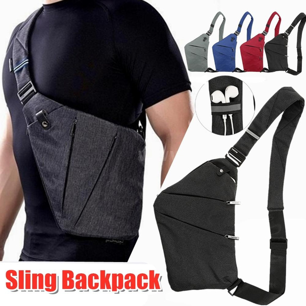 Men Backpack Fanny Pack Crossbody Sling Shoulder Bag Chest Travel Sport  Women