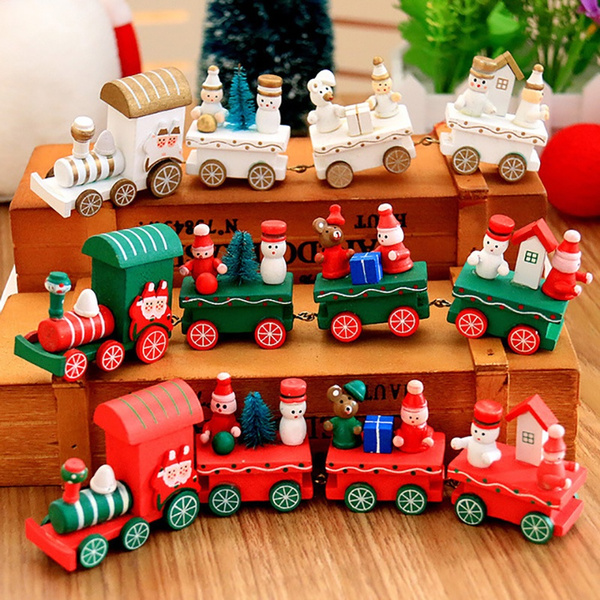 small train for christmas tree