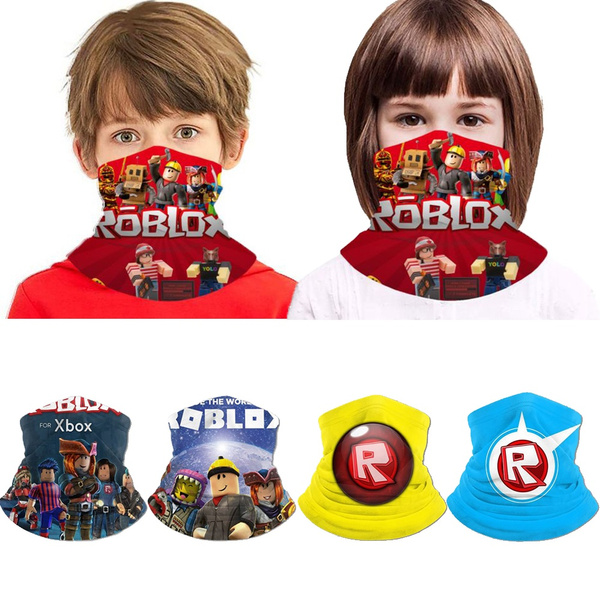 2020 New Fahsion Kids Roblox Variety Face Towel Sports Mask Wish - roblox face red