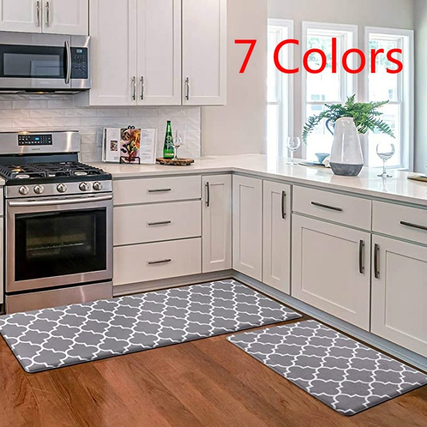 Colorful Kitchen Rug, Non-slip Kitchen Mat Waterproof Kitchen Rugs