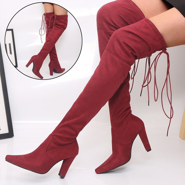 Heels Autumn Woman Shoes Winter 