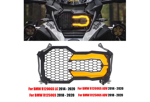 Yellow Headlight Protector Motorcycle Grille Guard Cover with Lamp Patch Replacement for BMW R1200GS ADV LC R1250GS ADV 2014-2020 Yellow Headlight Protector Motorcycle Grille Guard Cover with Lamp Patch Replacement for BMW R1200GS ADV LC R1250GS ADV 2014-2020