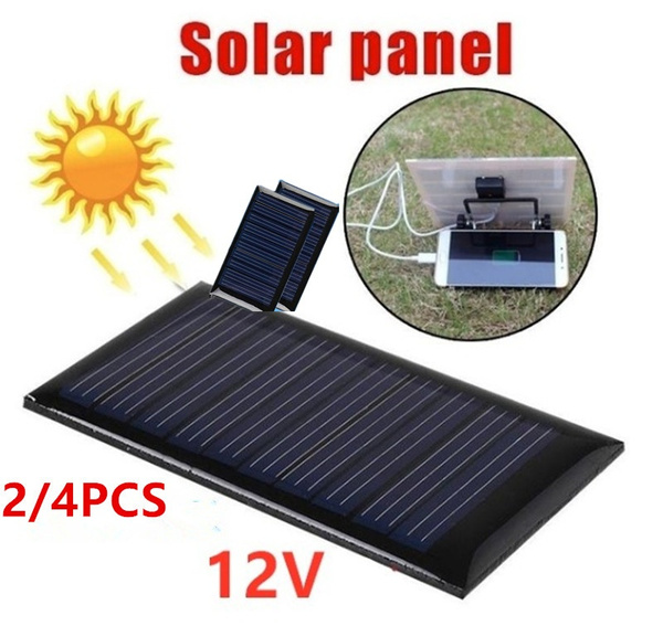 2 Pcs Ensemble Panneau Solaire 12 V Volts Cellulaire Chargeurs 12 V DC Mini DIY Kit Solaire pour Voiture Bus RV Batterie Externe De Charge Noir FRjasnyfall