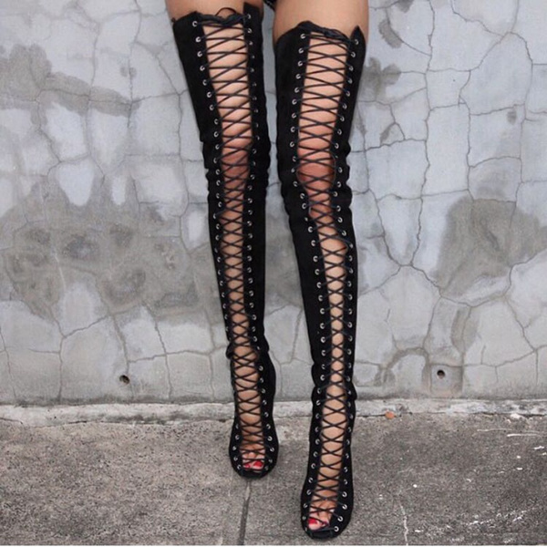 Gladiator thigh high on sale heels