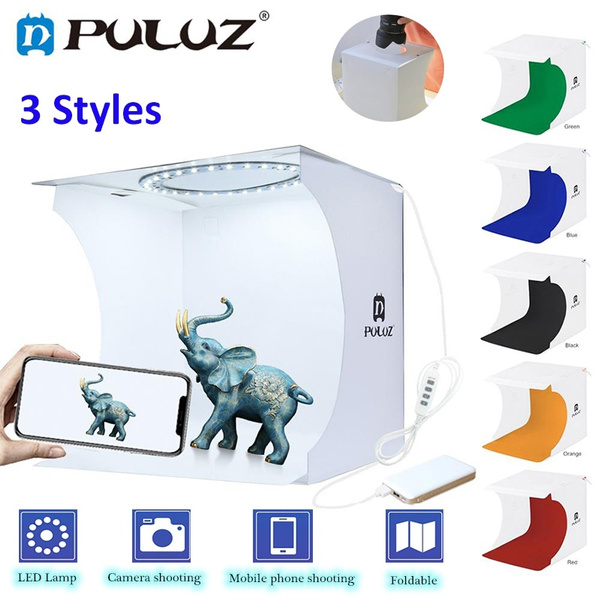 20Cm Mini Ring Lightbox Folding Portable Photo Studio Box Photography