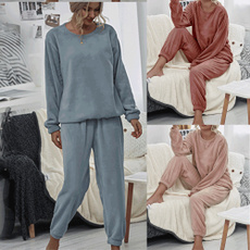 women's pajamas, homewearset, Winter, Sleeve