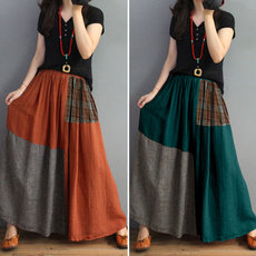long skirt, retroskirt, Waist, Elastic