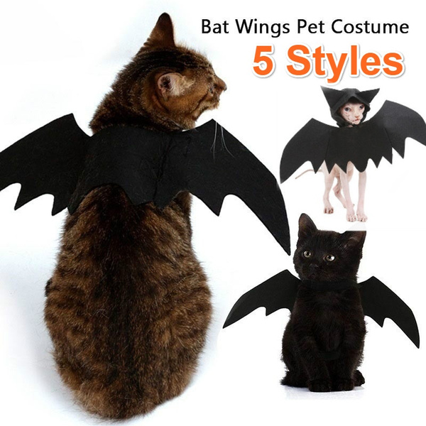 5 Styles Cat Cosplay Clothing Costume Black Batwing Halloween Party For Cat Pet Supplies Chat Cosplay Vetements Costume Noir Chauve Souris Halloween Fete Pour Chat Fournitures Pour Animaux De Compagnie Wish