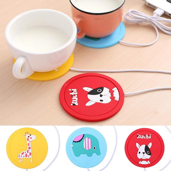 NEW Portable Cup Heating Pads Portable USB Electric Silicone Warm Mat Milk  Tea Coffee Keep Warming Cup Pad Mug Warmer