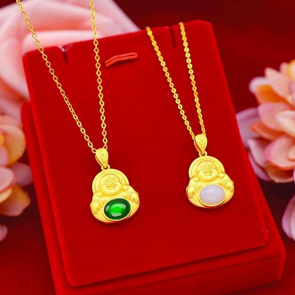 Women Vietnam Gold Filled Jewellry Sets Peacock Opal Charm Wedding Party  24K Gold Color Brass Rings Earrings Necklaces Gifts