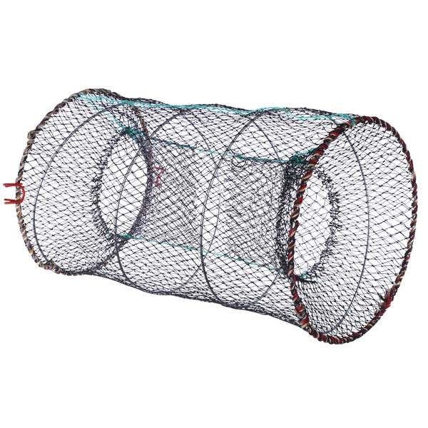 LIOOBO Foldable Bait Cast Mesh Trap Net Portable Fishing Landing Net Shrimp  Cage for Fish Lobster Prawn Minnow Crayfish Crab with Hand Rope Floating  Circle