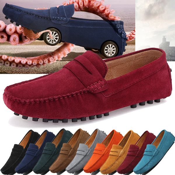 New Fashion Mens Shoes Casual Fashion Peas Shoes Suede Tassel Leather ...