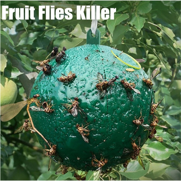 Hanging Fly Trap Ball Fruit Fly Catcher Pest Insect Repeller